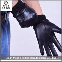 China wholesale high quality Winter men Classic Leather Gloves